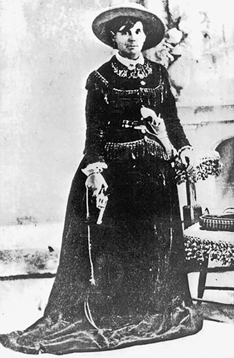 Female Outlaw Belle Starr Fort Smith Arkansas 1886 USA Reprint 7x5 Inch Photo 